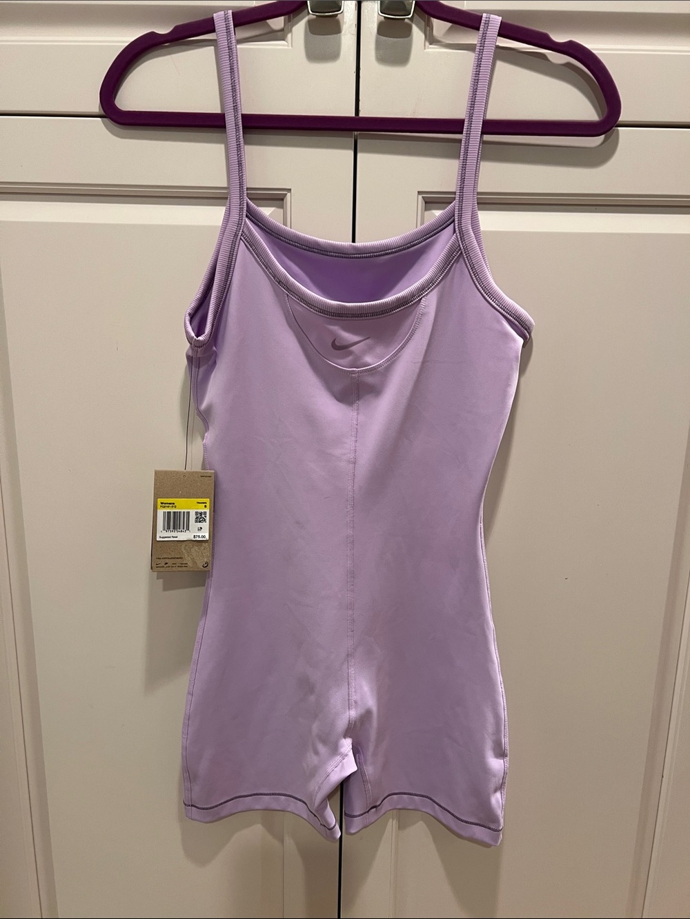Nike Light Purple Athletic One-Piece Romper size small 🆕 💜